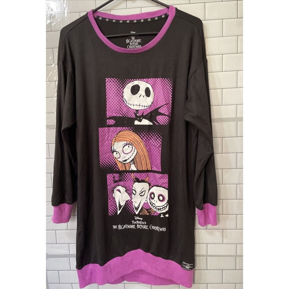Disney‎ Nightmare Before Christmas Women Sleep Shirt size XS (0-2)